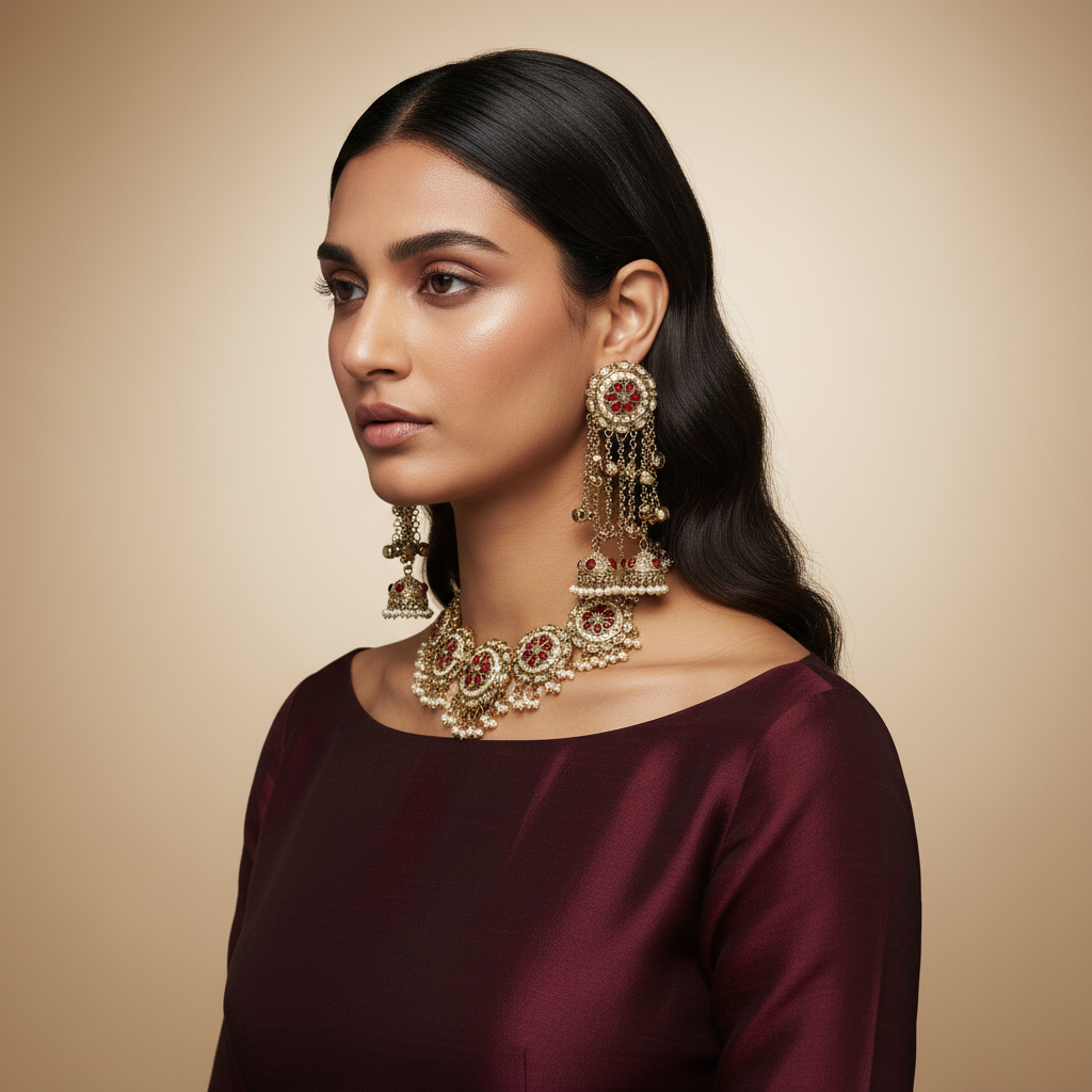 Myra Statement Earrings by Rasm