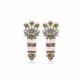 Sia Crown Tassel Earrings by Rasm