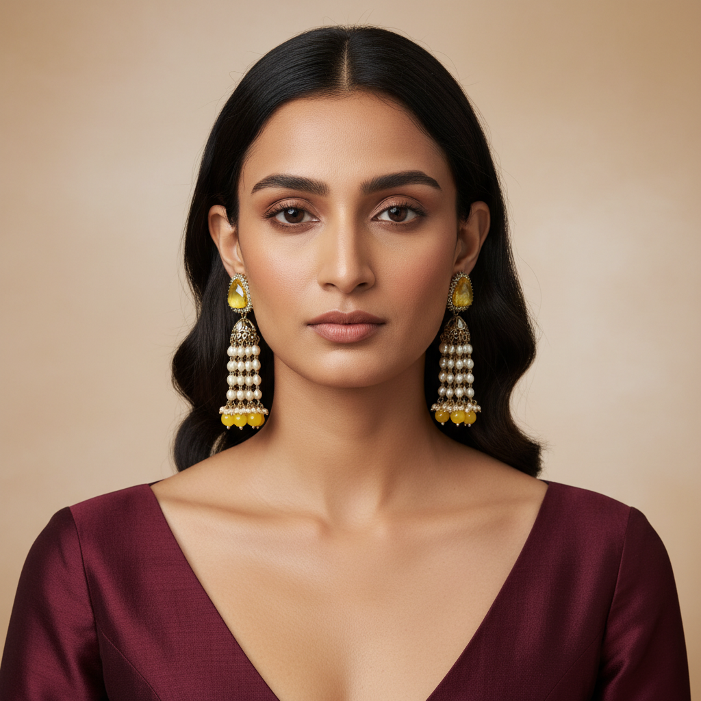 Naz Statement Earrings by Rasm