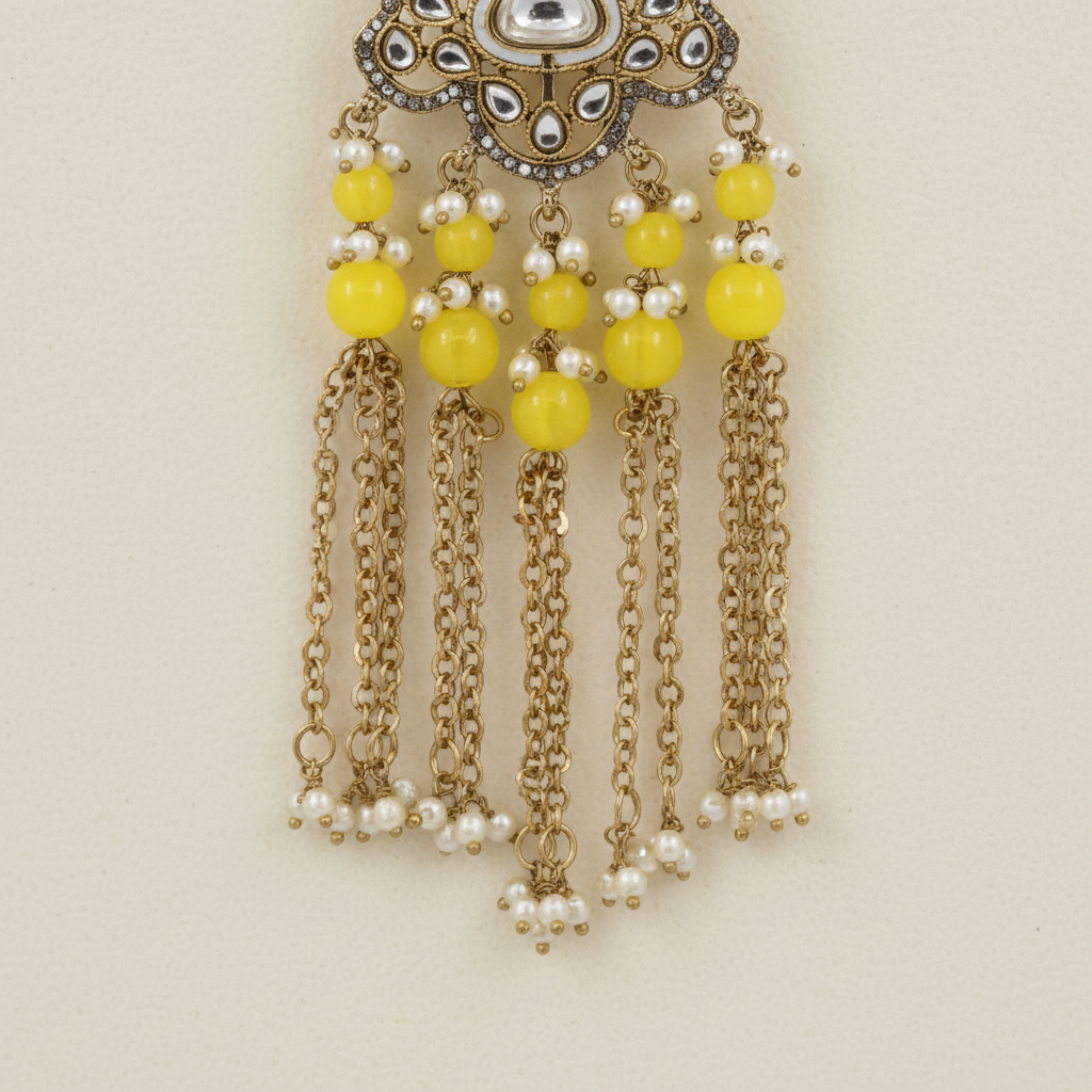 Eshna Chain-Tassel Earrings by Rasm