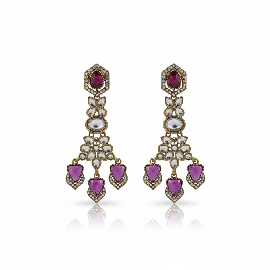 Kavya Statement Earrings by Rasm