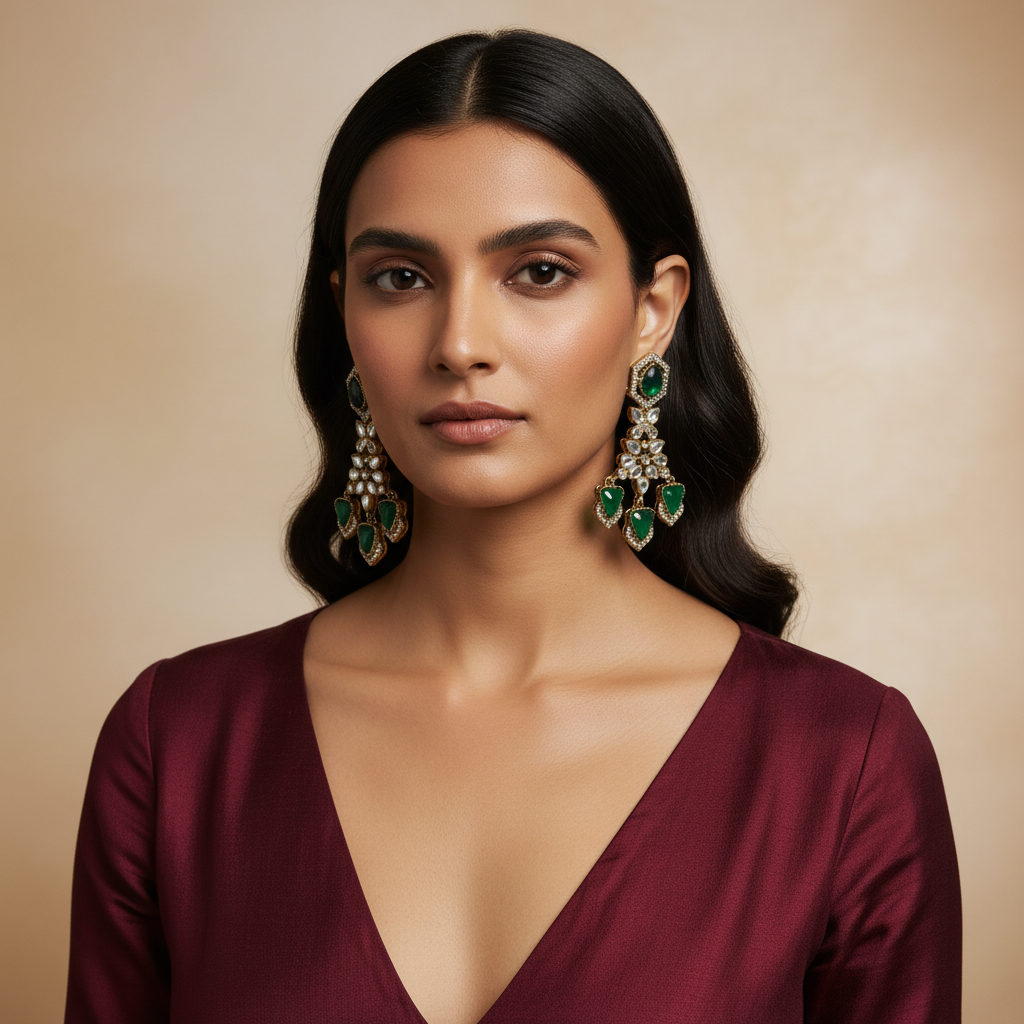 Jiya Statement Earrings by Rasm