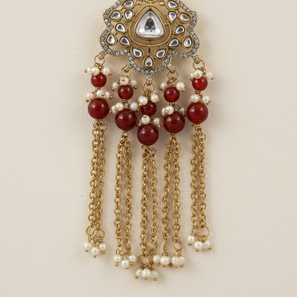 Amara Chain-Tassel Earrings by Rasm