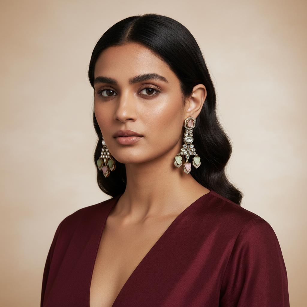 Leher Statement Earrings by Rasm