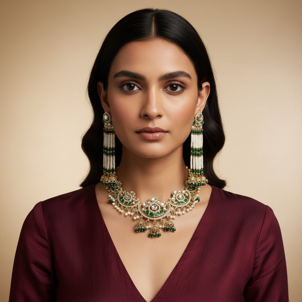 Noorani Statement Earrings by Rasm