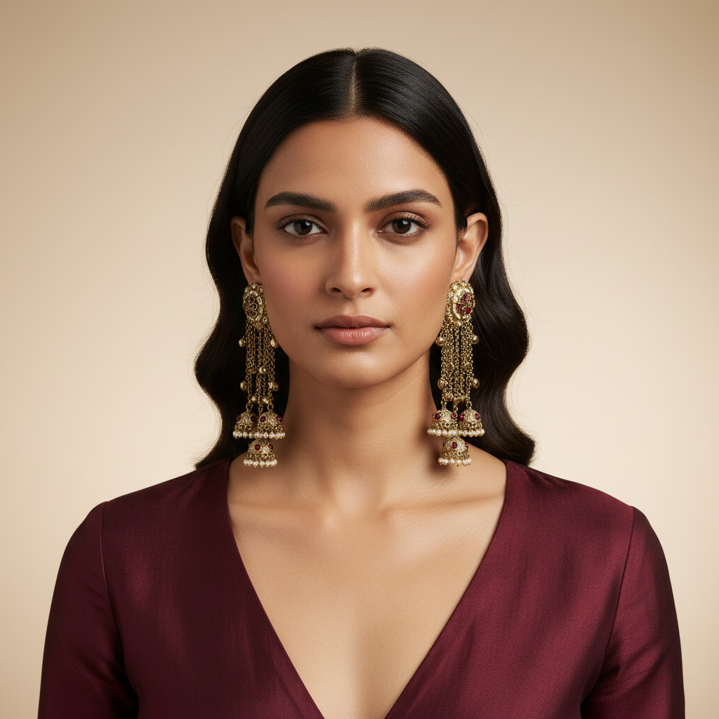 Maira Statement Earrings by Rasm