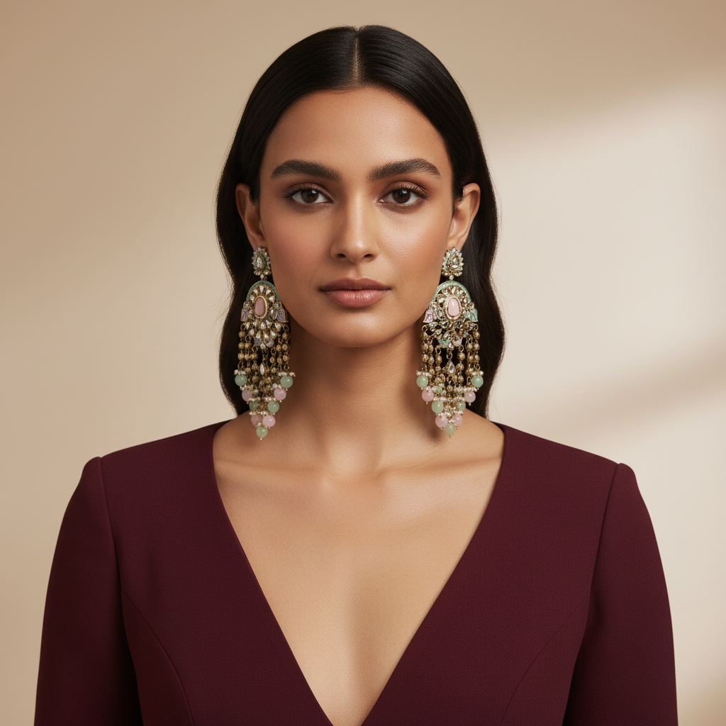 Aarna Chandelier Earrings by Rasm