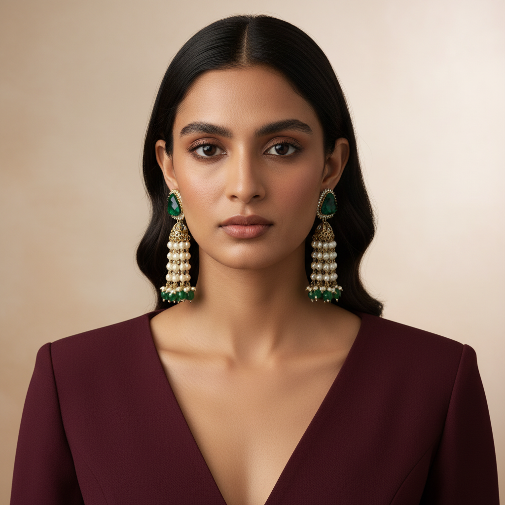 Raina Statement Earrings by Rasm