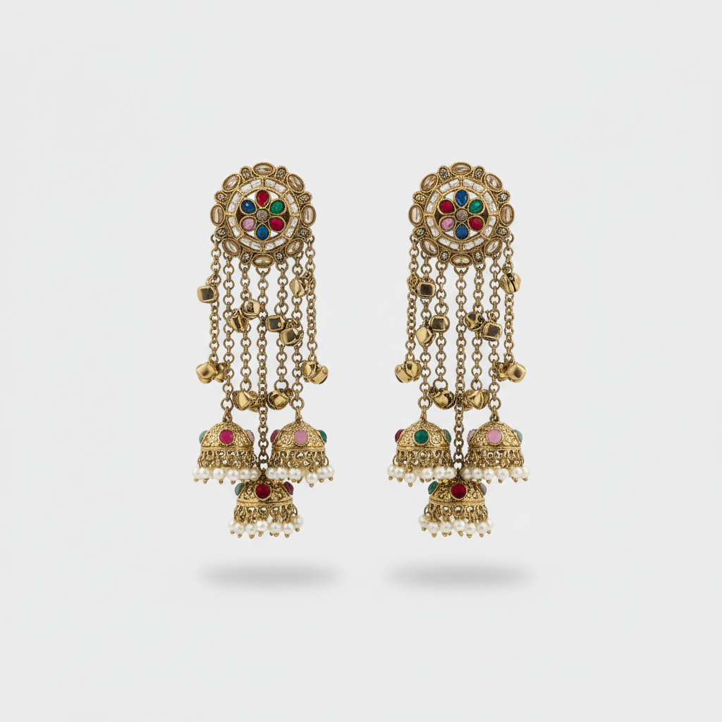 Rumi Statement Earrings by Rasm