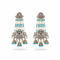 Urvi Crescent Tassel Earrings by Rasm