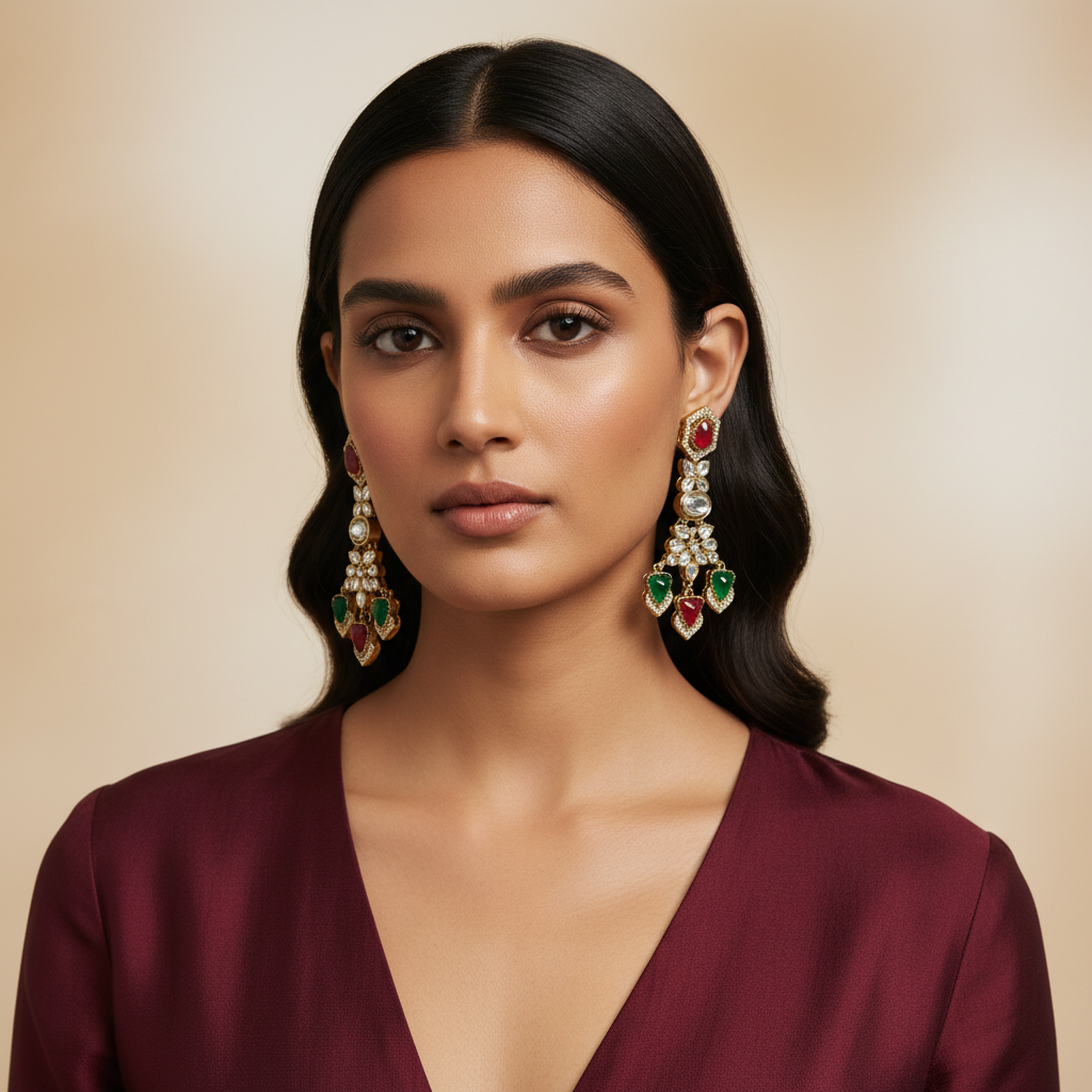 Mahira Statement Earrings by Rasm