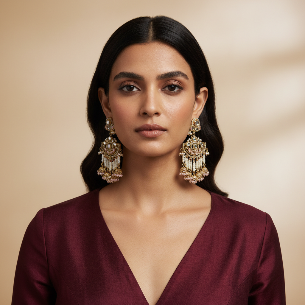 Meherun Statement Earrings by Rasm