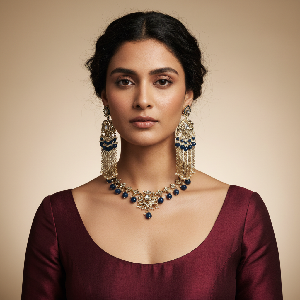 Isha Chain-Tassel Earrings by Rasm