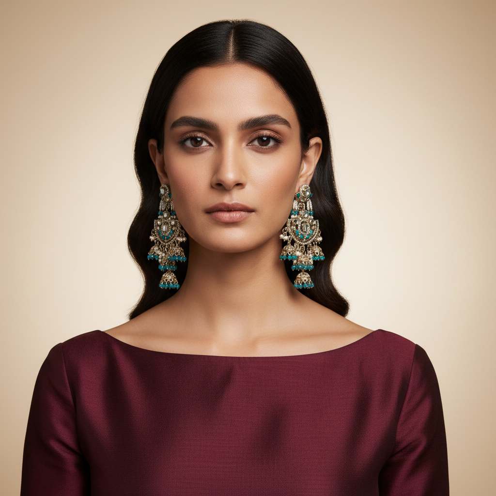 Gulnaar Statement Earrings by Rasm