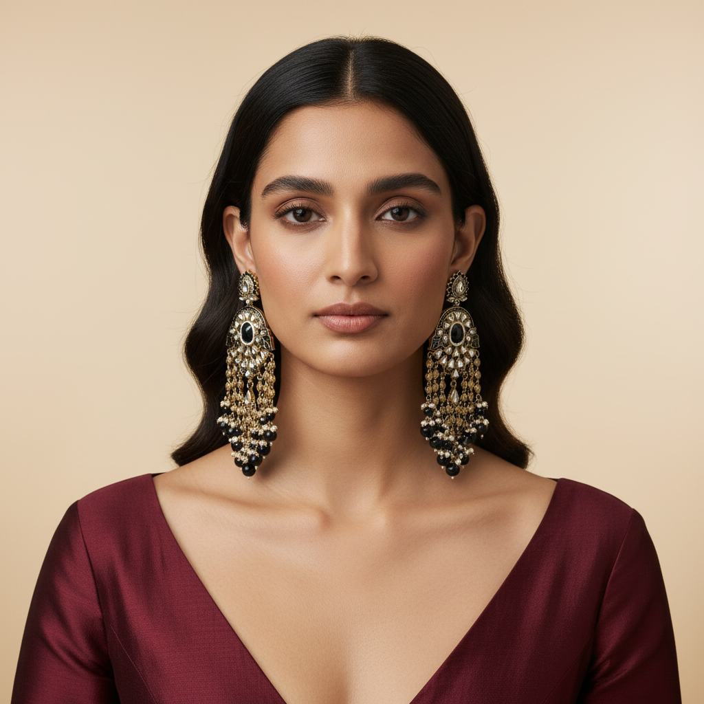 Roohi Chandelier Earrings by Rasm