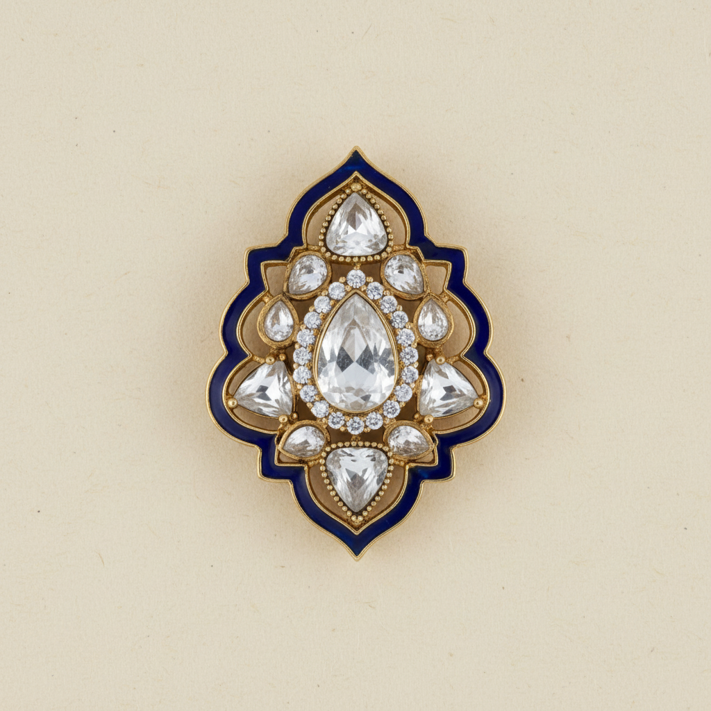 Gauri Geometric Drop Earrings by Rasm