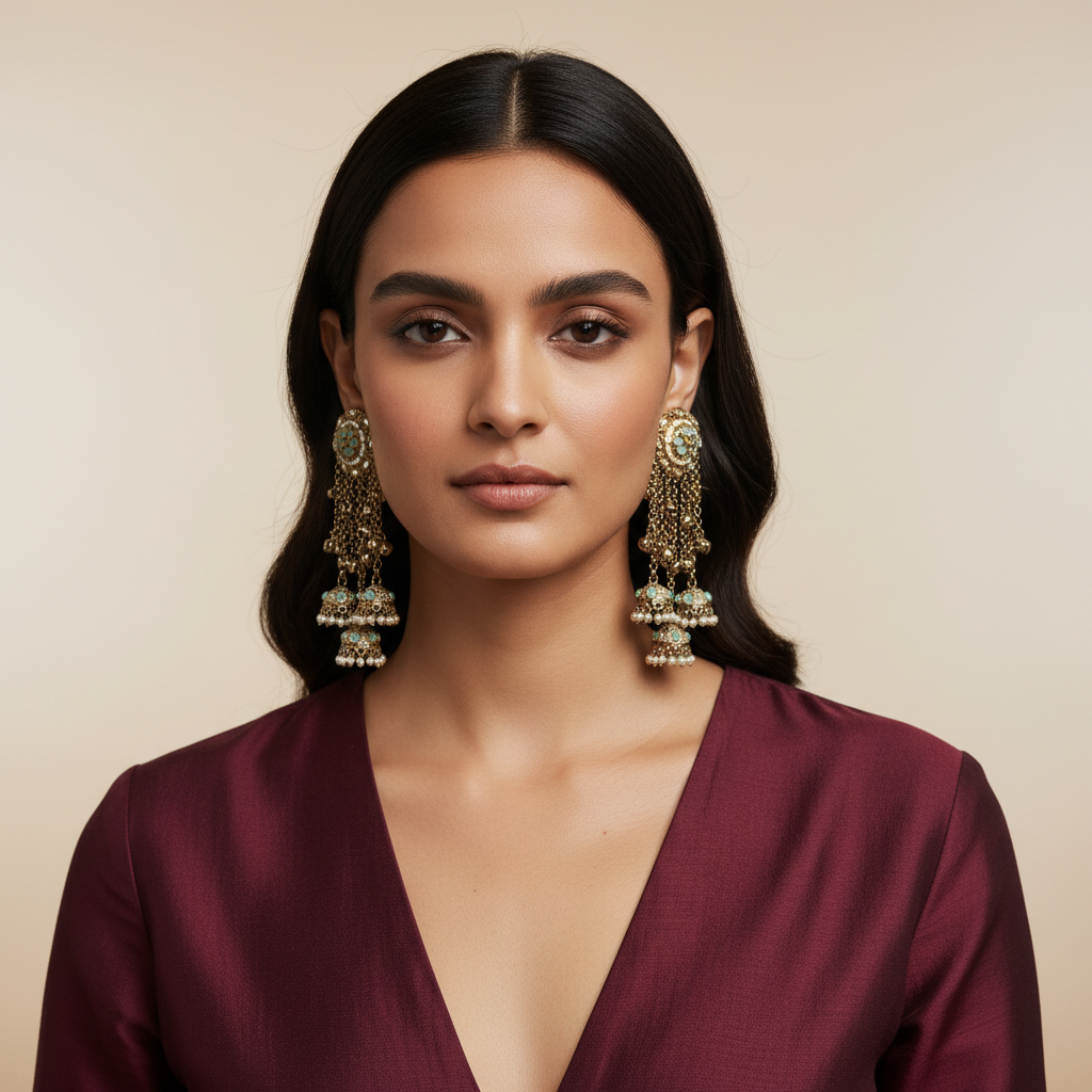 Nyra Statement Earrings by Rasm