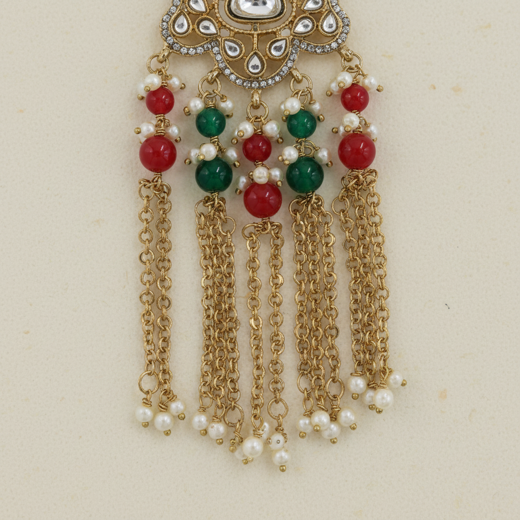 Arohi Chain-Tassel Earrings by Rasm