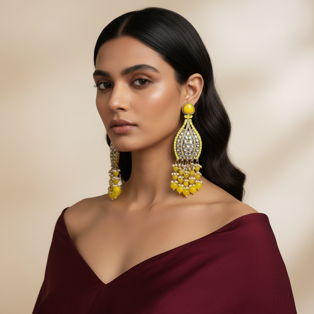 Falak Statement Earrings by Rasm
