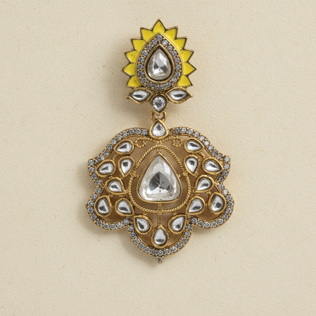 Eshna Chain-Tassel Earrings by Rasm