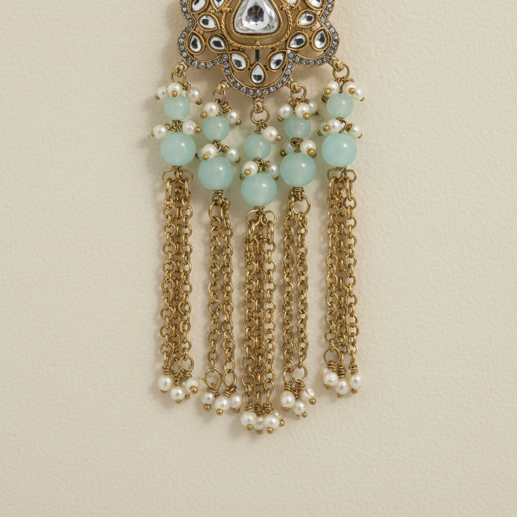 Alaya Chain-Tassel Earrings by Rasm