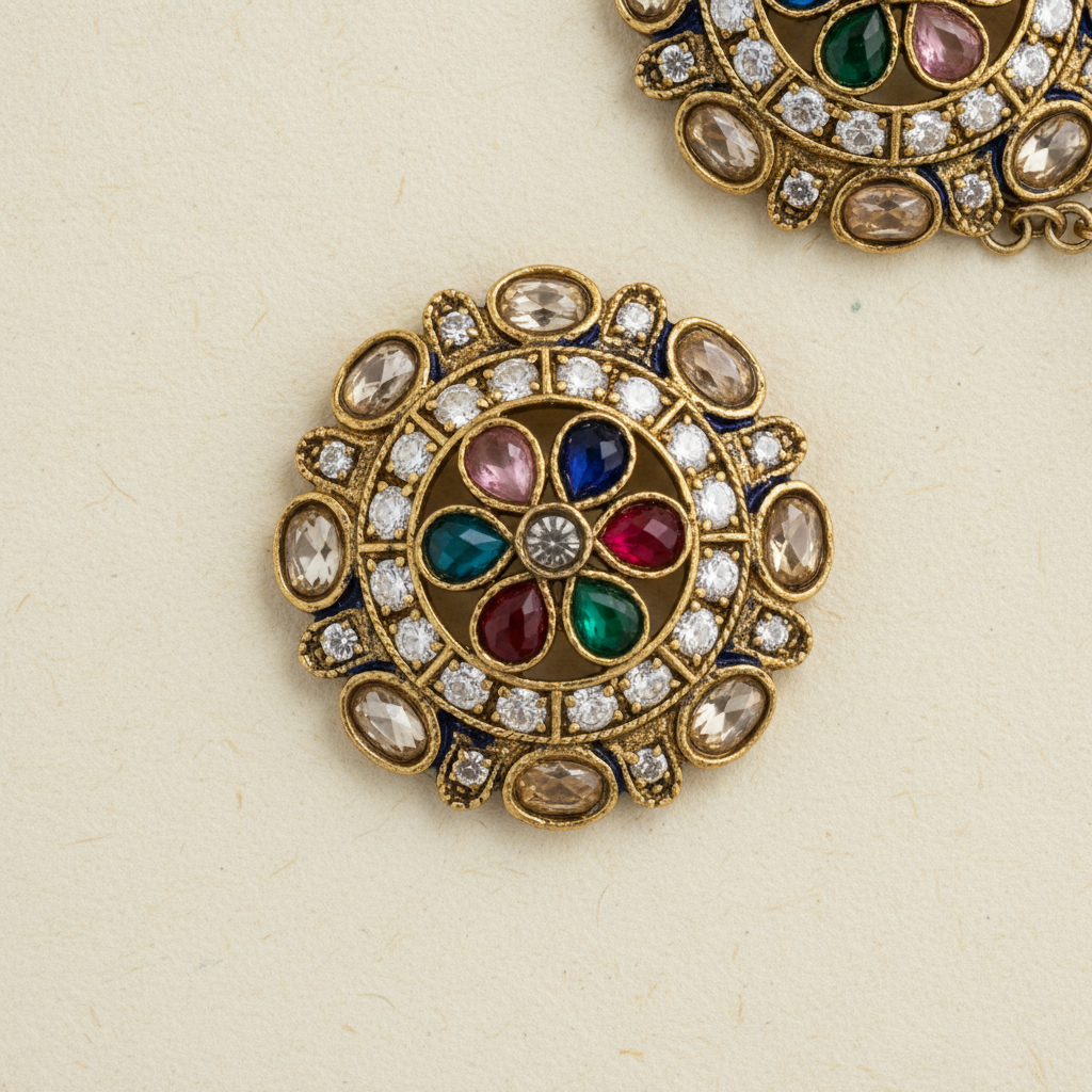 Rumi Statement Earrings by Rasm