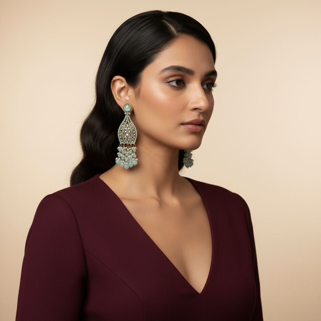 Aira Statement Earrings by Rasm