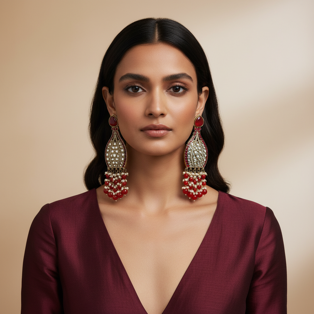 Baani Statement Earrings by Rasm