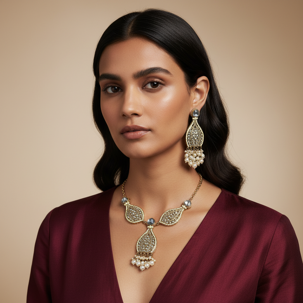 Damini Statement Earrings by Rasm