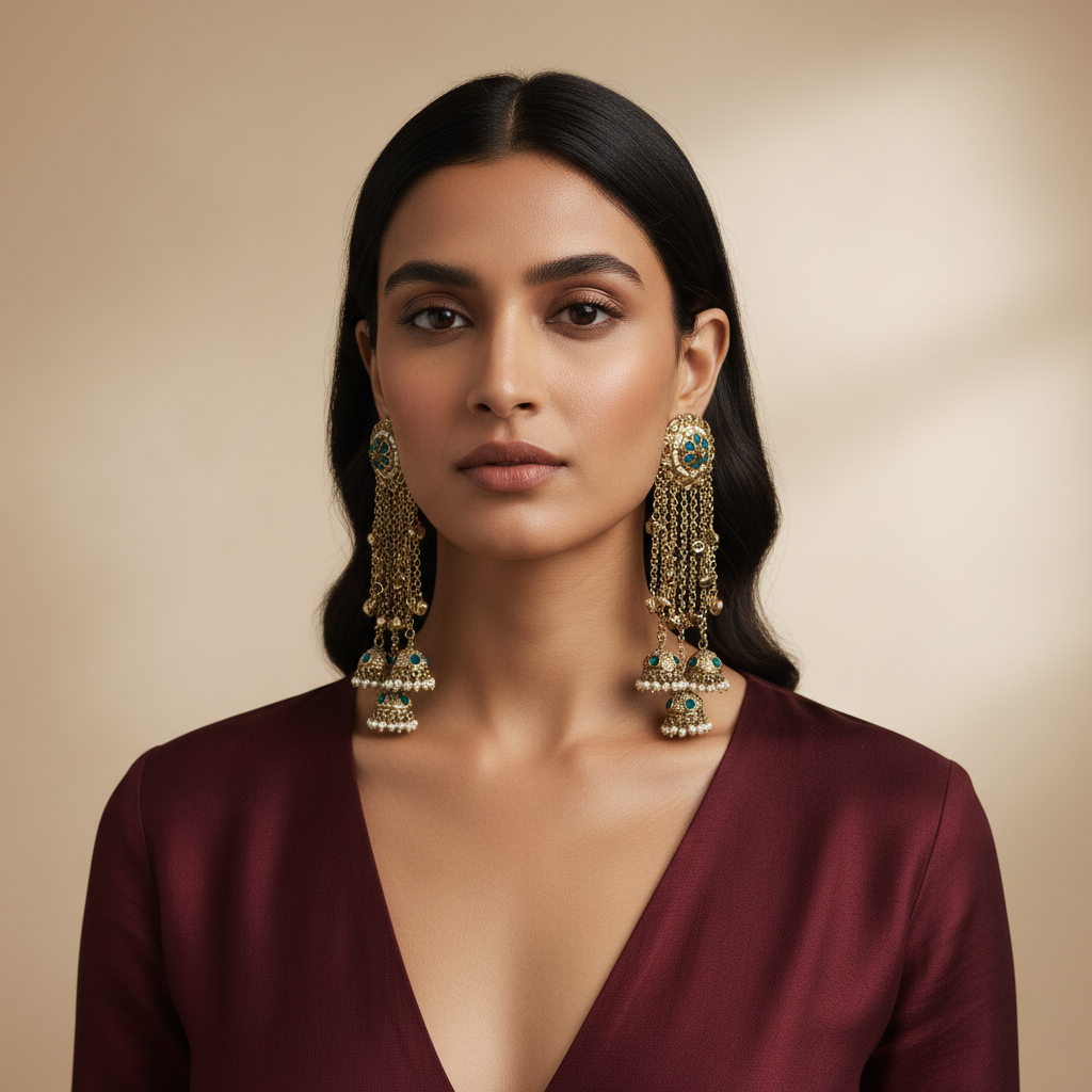 Maahi Statement Earrings by Rasm