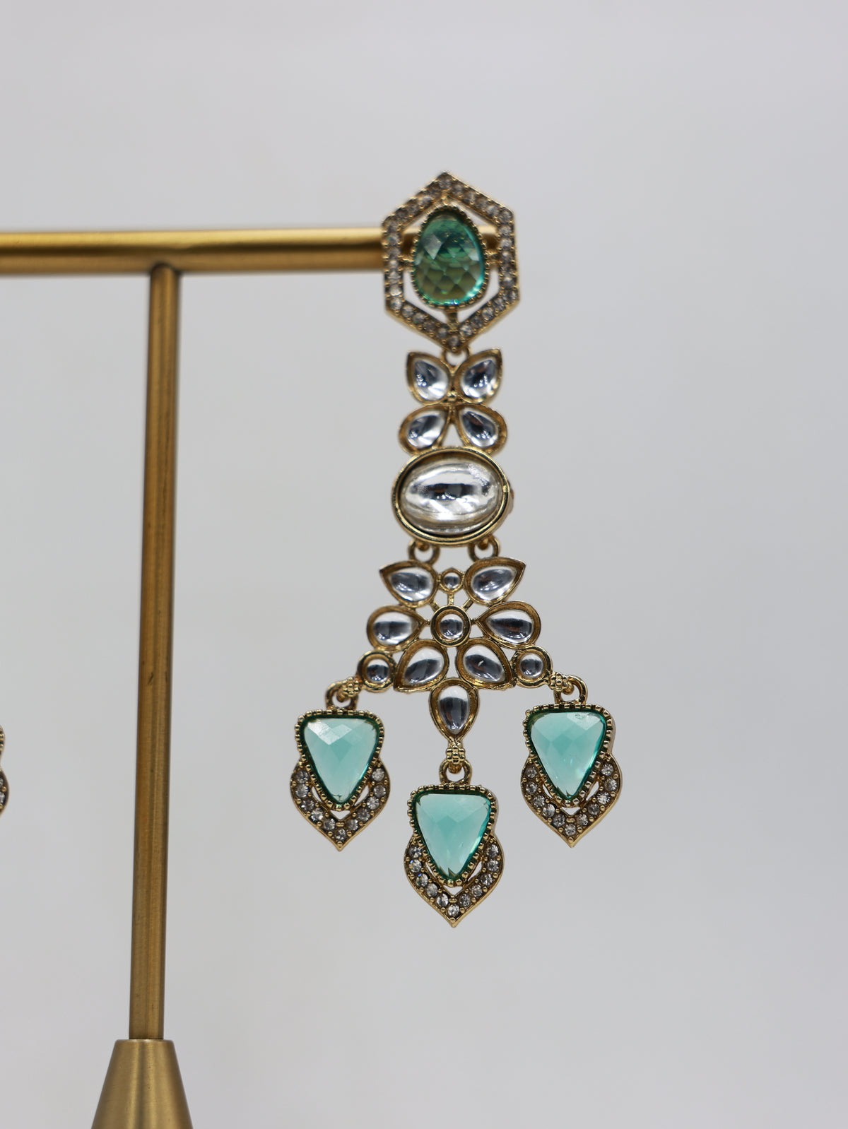 RSM-MEH-AQU | Meher Three-Drop Earrings, Aqua | 816A1344.JPG