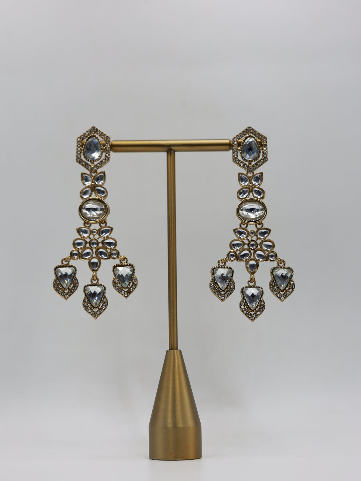 RSM-MEH-CLR | Meher Three-Drop Earrings, Clear | 816A1325.JPG