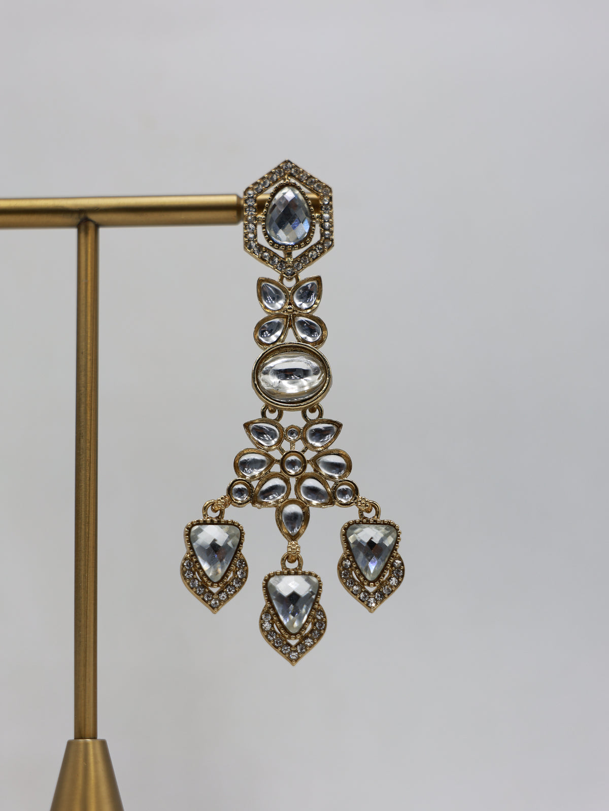 RSM-MEH-CLR | Meher Three-Drop Earrings, Clear | 816A1326.JPG