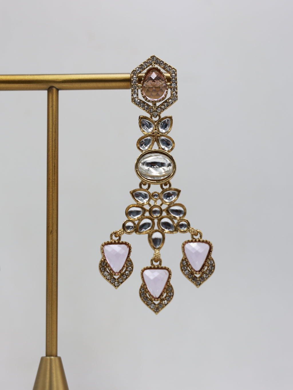 RSM-MEH-PPK | Meher Three-Drop Earrings, Pale Pink | 816A1336.JPG