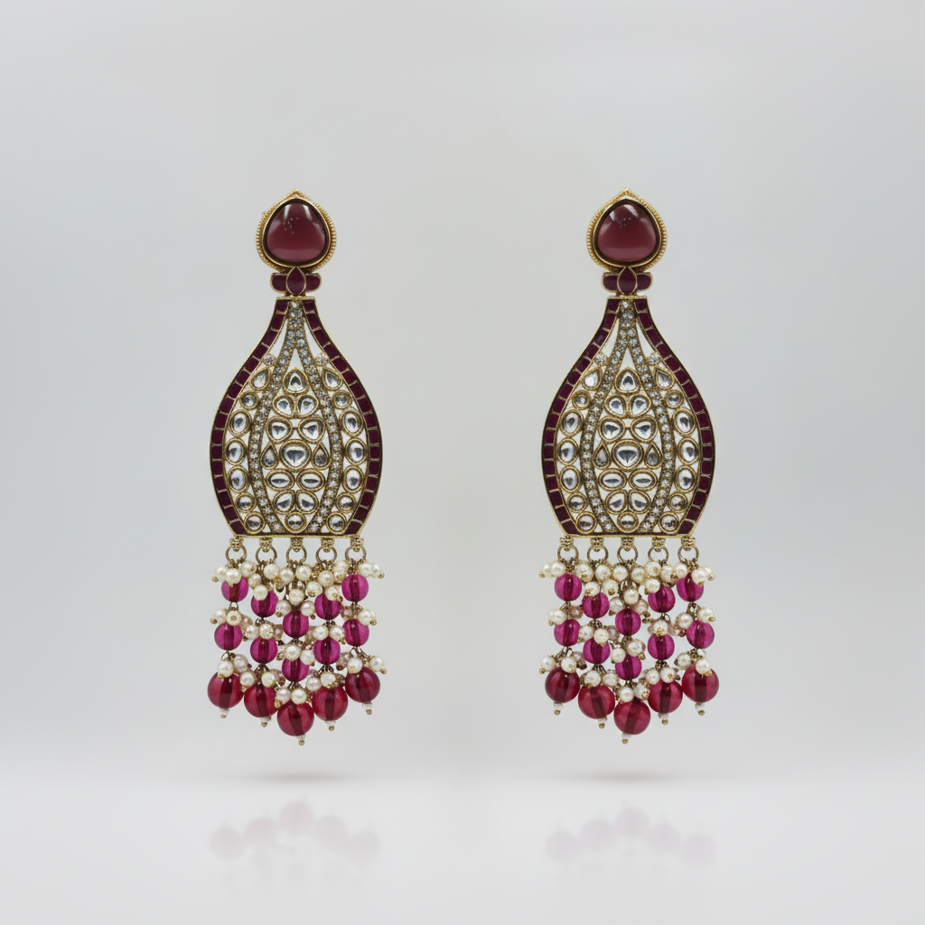 Afsana Statement Earrings by Rasm