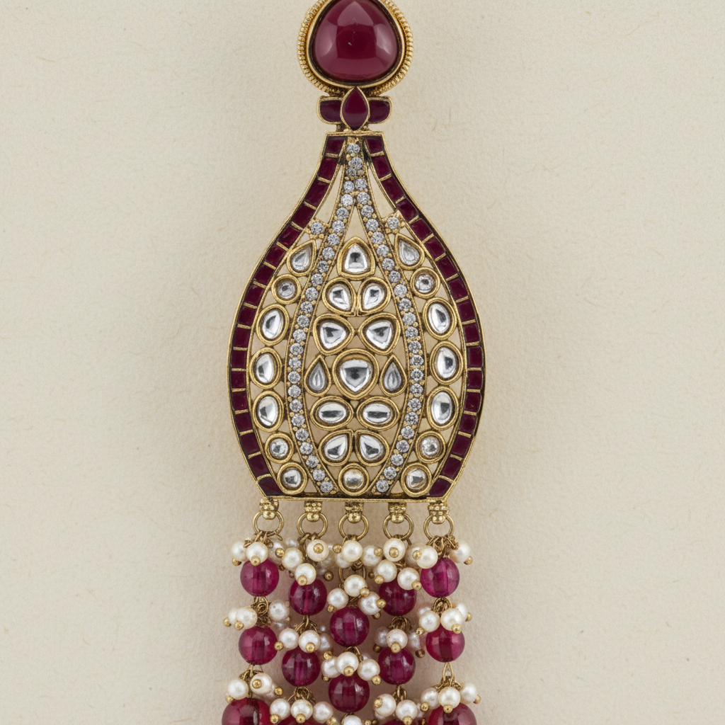 Afsana Statement Earrings by Rasm