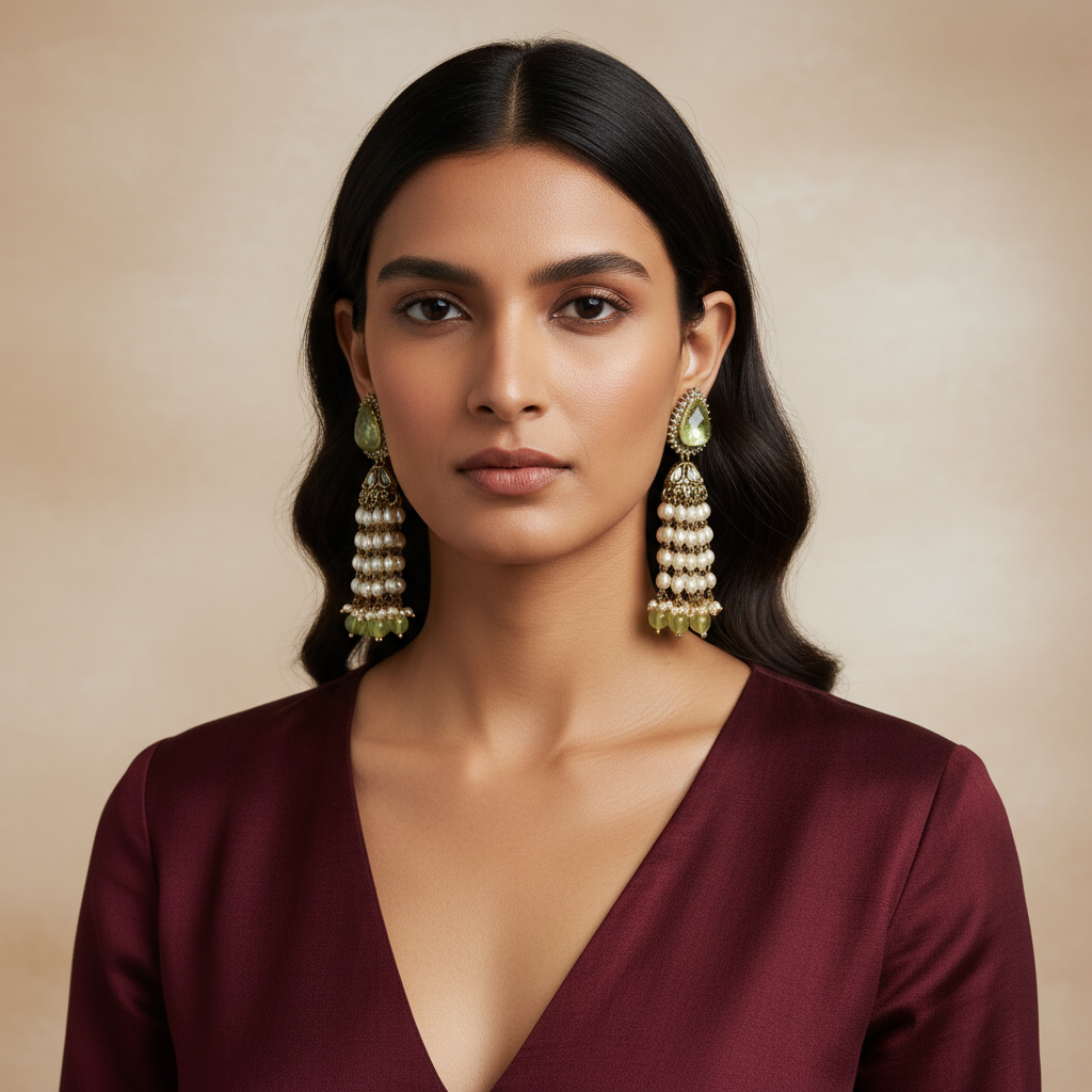 Nisha Statement Earrings by Rasm
