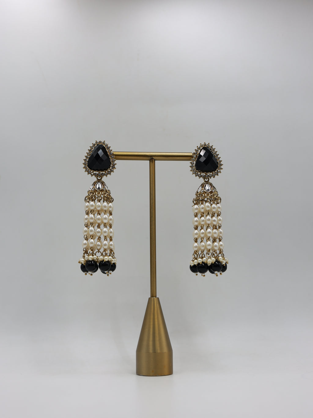 RSM-TAR-BLK | Tara Beaded Tassel Earrings, Black | 816A1353.JPG