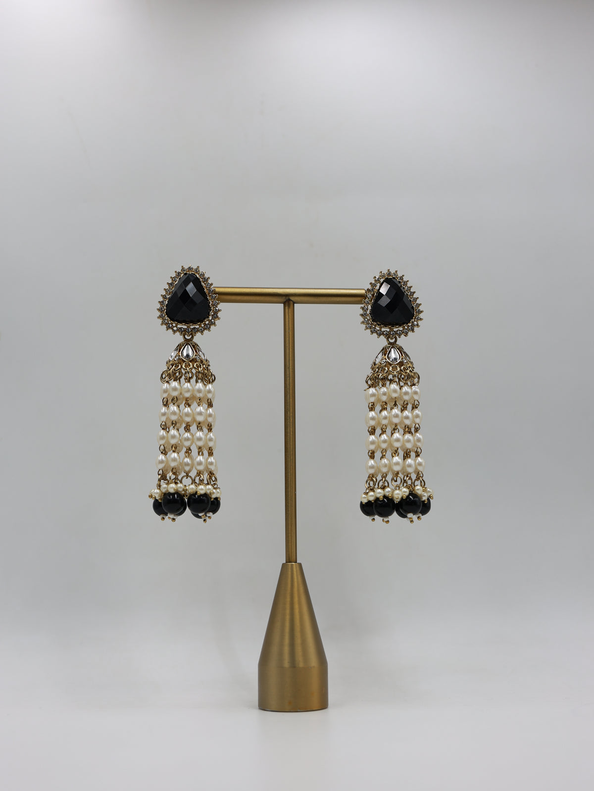 RSM-TAR-BLK | Tara Beaded Tassel Earrings, Black | 816A1353.JPG