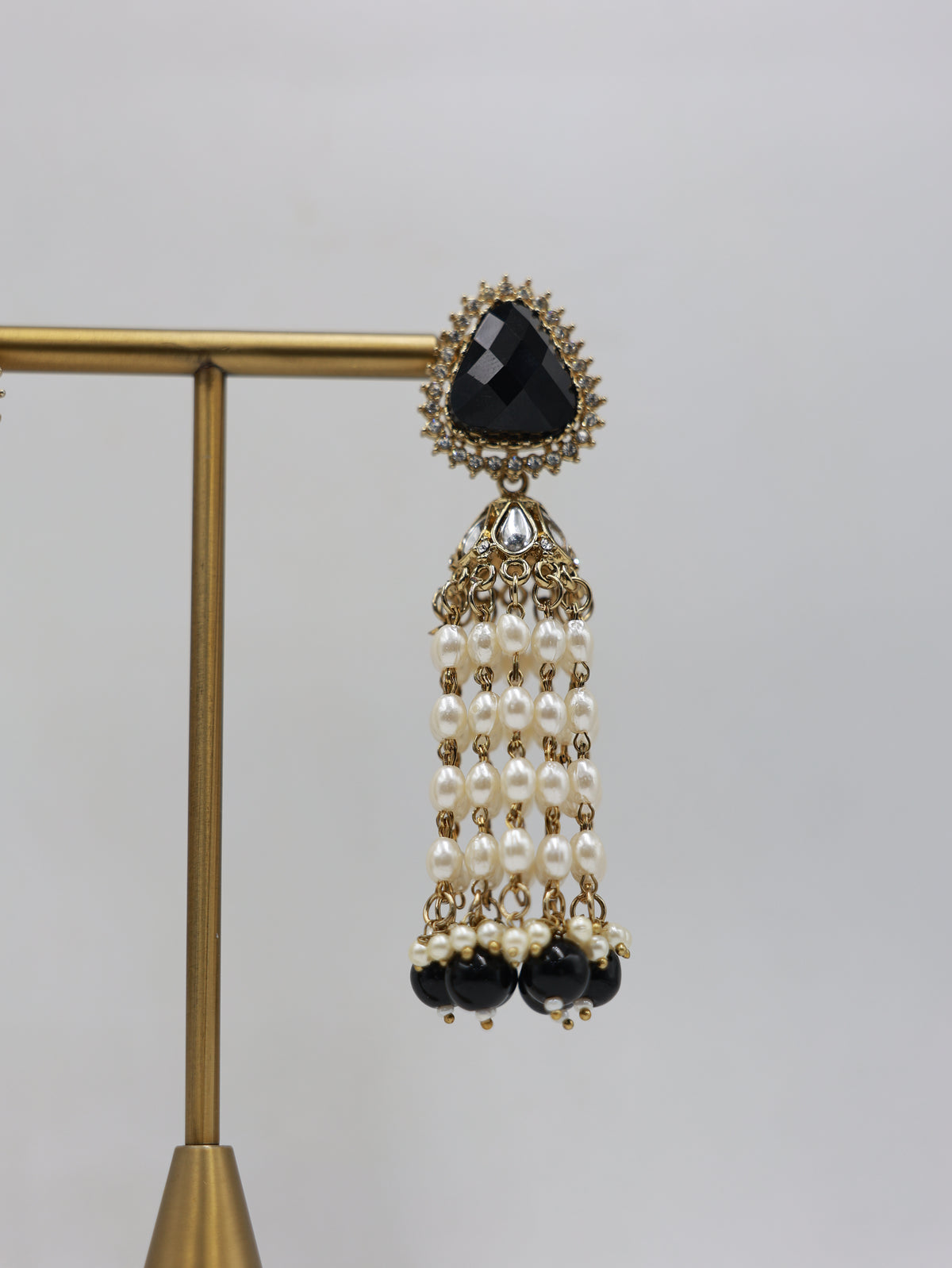 RSM-TAR-BLK | Tara Beaded Tassel Earrings, Black | 816A1354.JPG