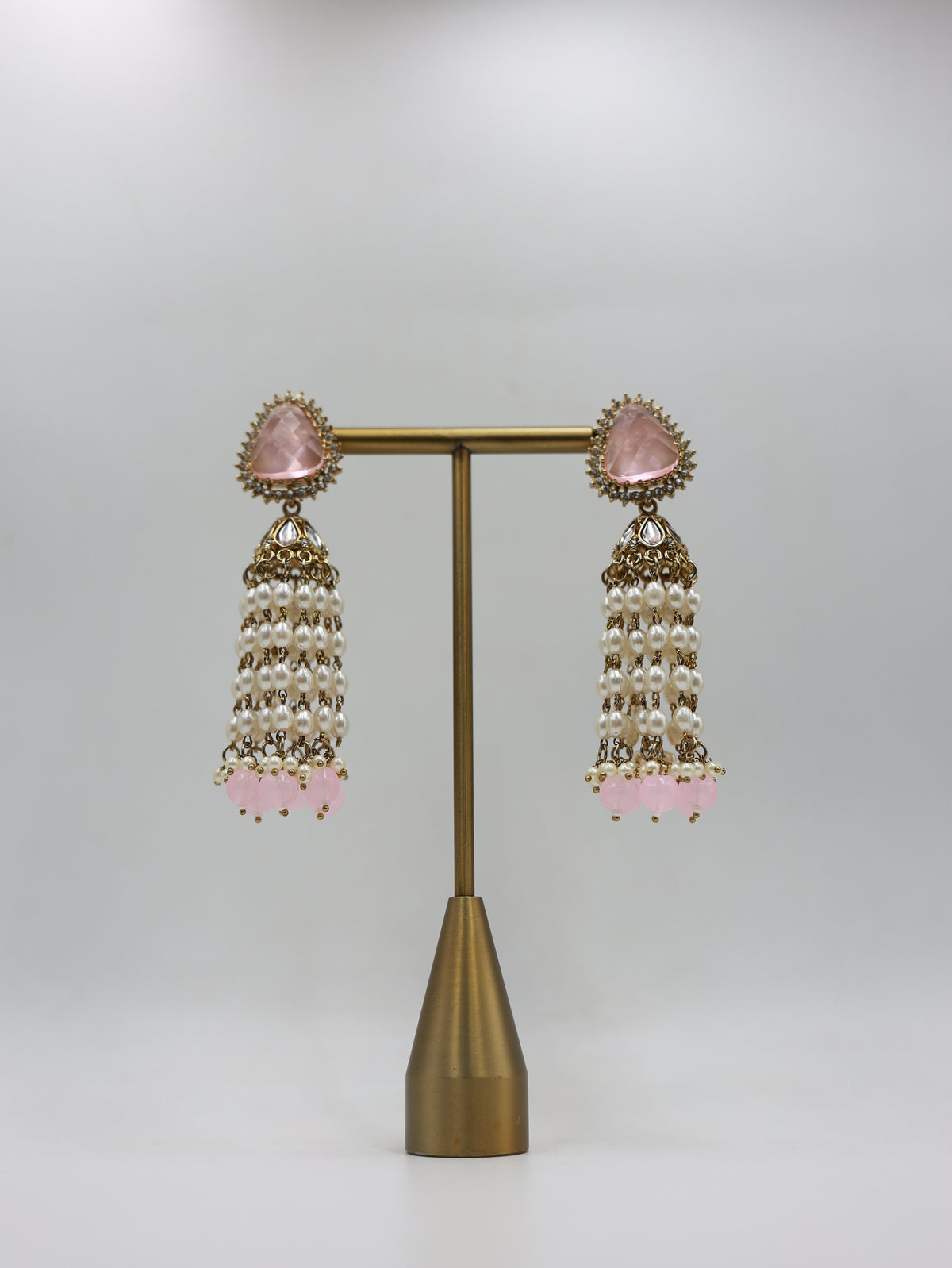 RSM-TAR-BPK | Tara Beaded Tassel Earrings, Blush Pink | 816A1370.JPG
