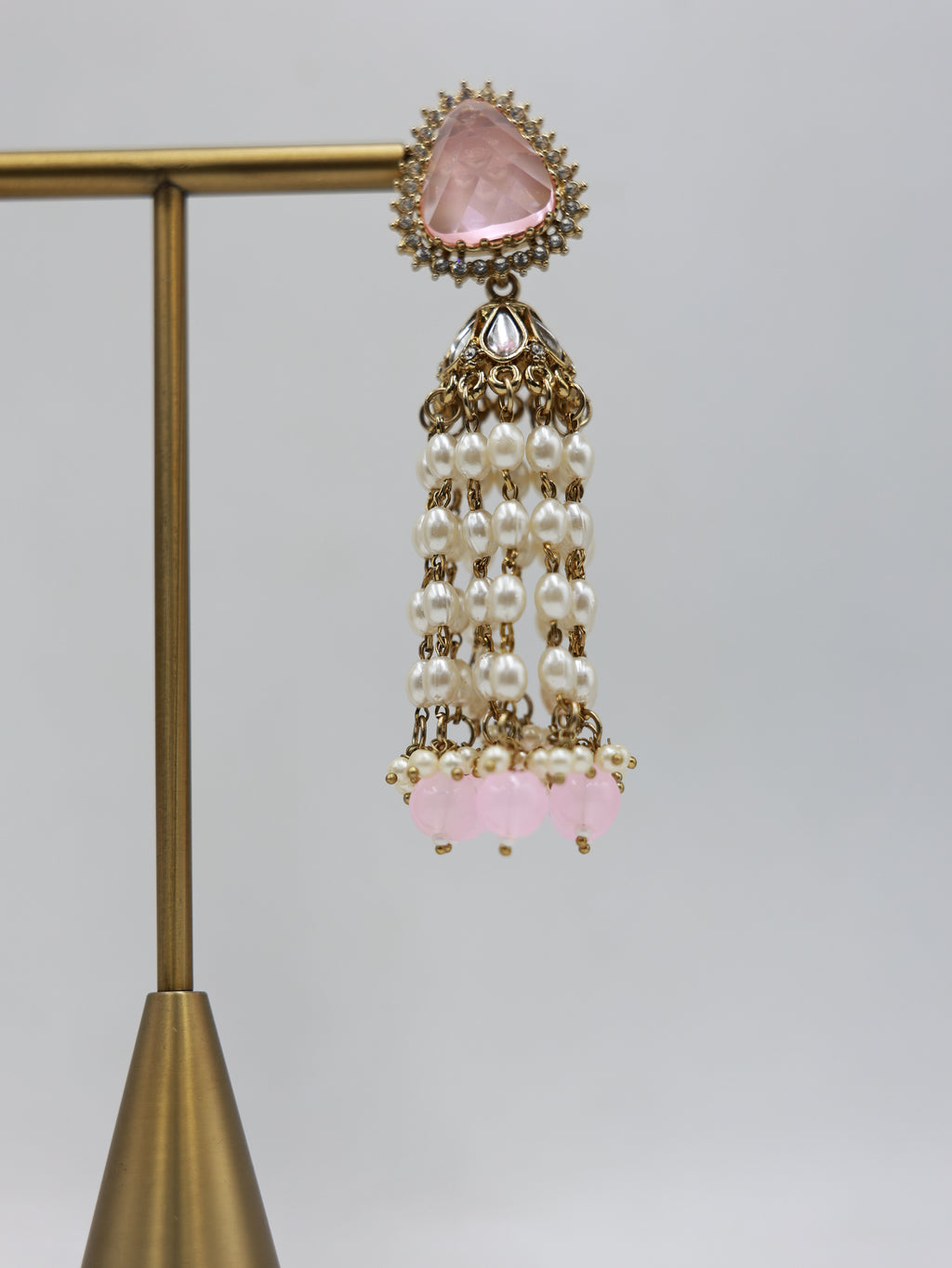 RSM-TAR-BPK | Tara Beaded Tassel Earrings, Blush Pink | 816A1371.JPG