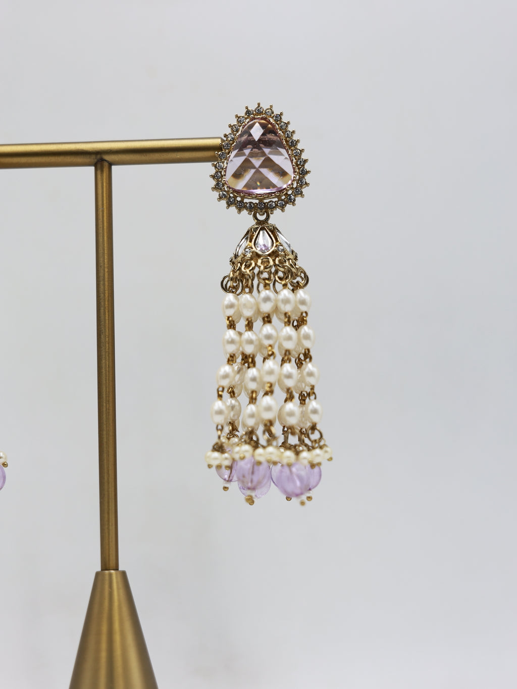 RSM-TAR-LIL | Tara Beaded Tassel Earrings, Lilac | 816A1373.JPG