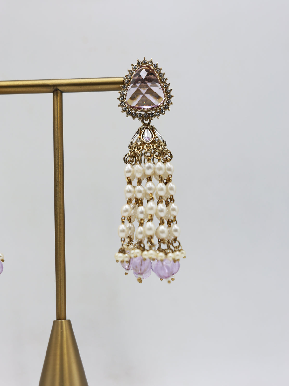 RSM-TAR-LIL | Tara Beaded Tassel Earrings, Lilac | 816A1373.JPG
