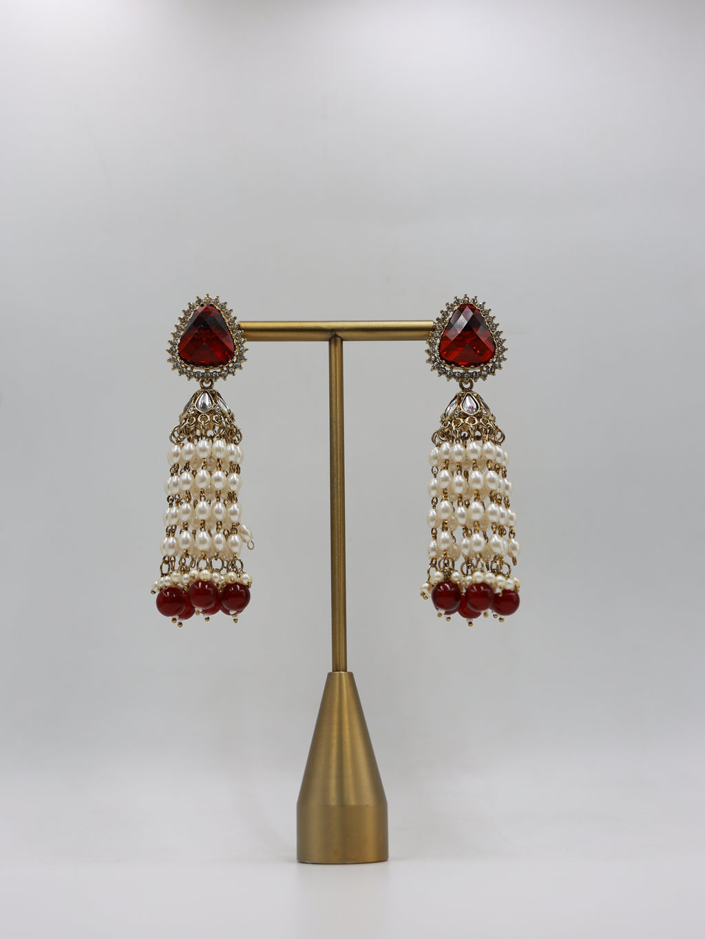 RSM-TAR-WIN | Tara Beaded Tassel Earrings, Wine Red | 816A1376.JPG