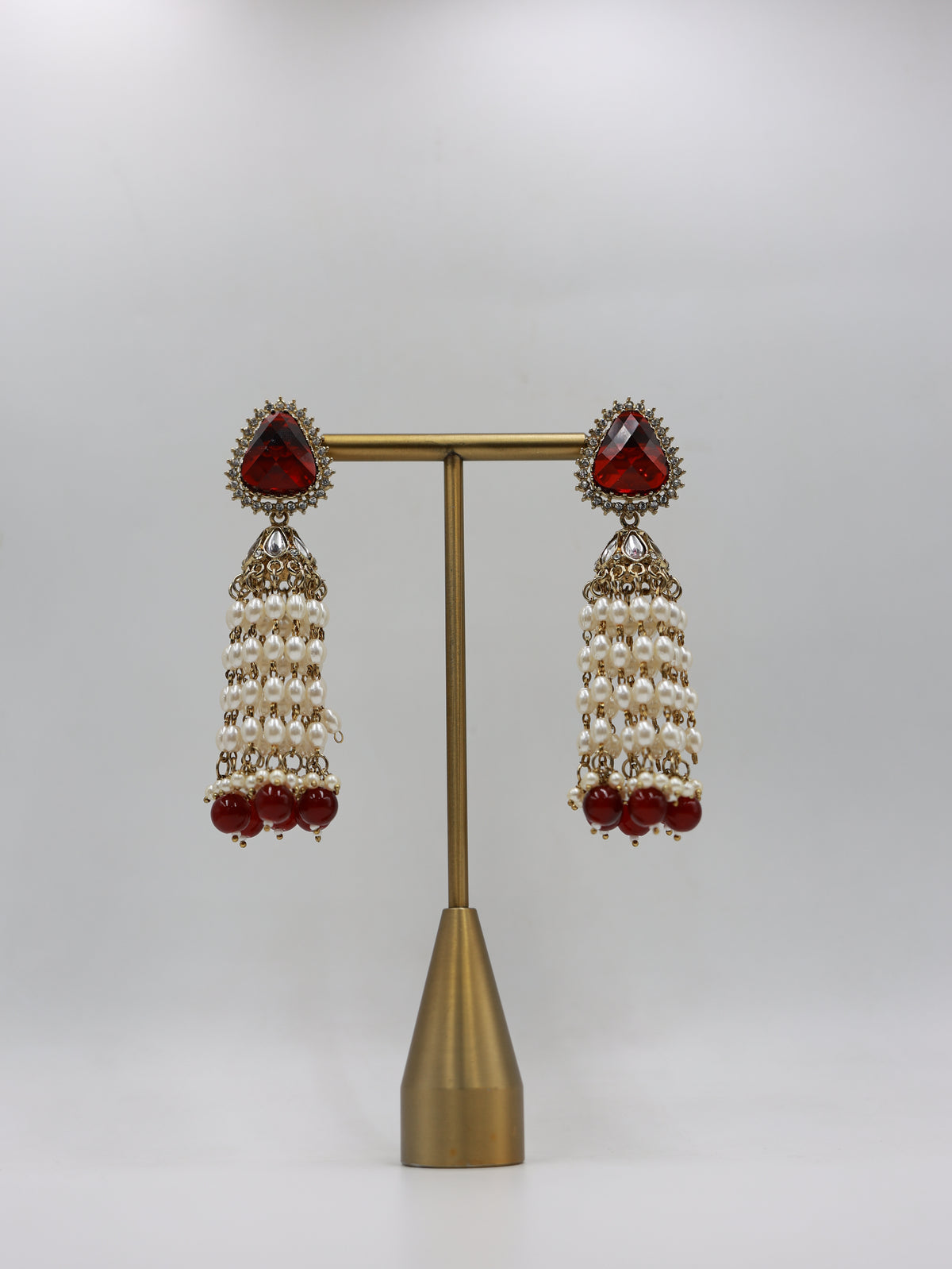RSM-TAR-WIN | Tara Beaded Tassel Earrings, Wine Red | 816A1376.JPG